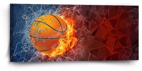 Sablio Obraz Basketbalová lopta - 110x50 cm