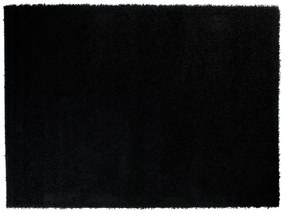 Plyšový koberec TOP - ČIERNY