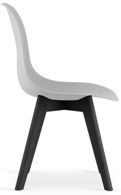 PreHouse KITO stolička - sivá / nohy čierne