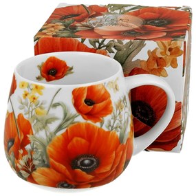 Porcelánový hrnček Poppies 430 ml