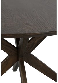 Okrúhly jedálenský stôl s doskou v dubovom dekore 120x120 cm Calverton - Rowico