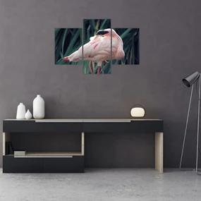 Obraz - Plameniak (90x60 cm)