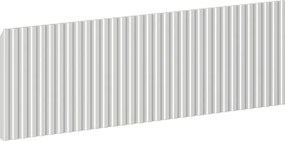 Mexen Mexen, Rýhované čelo pre korpus kúpeľňovej skrinky 60 x 20 cm, matná sivá, 91A20-0600-235-1-62