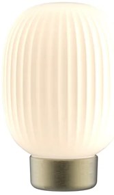 LED Stmievateľná dotyková stolná lampa LATTE LED/1,8W/5V USB 2000 mAh zlatá/biela