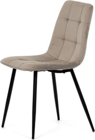 Jedálenská stolička zamatová, béžová DCL-X7015 CAP2