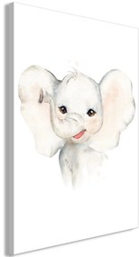 Artgeist Obraz - Happy Elephant (1 Part) Vertical Veľkosť: 80x120, Verzia: Premium Print