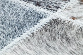 Koberec PATCHWORK 21716 sivý - imitácia kože krava