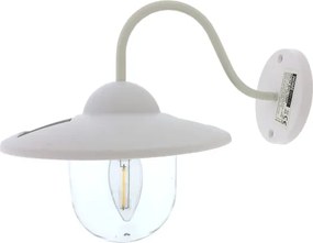 LED Solárne nástenné svietidlo LED/0,5W/1,2V IP44 biela