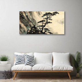 Obraz Canvas Maľovaný strom umenie 140x70 cm