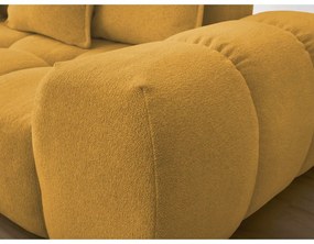 Ženilková rozkladacia/s úložným priestorom rohová pohovka v horčicovej farbe (ľavý roh/do L) Everest – Bobochic Paris