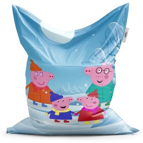 Sablio Sedací vak Classic Prasiatko Pepina Rodina - 200x140 cm