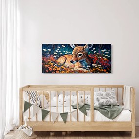 Obraz - Maľované srne (120x50 cm)