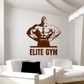 Veselá Stena Samolepka na stenu na stenu Elite Gym Farba: černá
