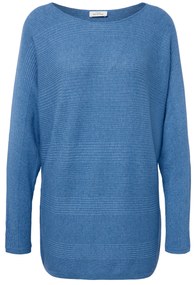 Pulóver z jemného úpletu, modrý