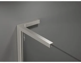 Mexen Kioto L, sprchová zástena Walk-In 70 x 200 cm, 8mm číre sklo, brúsená oceľ profil, 800-070-103-97-00