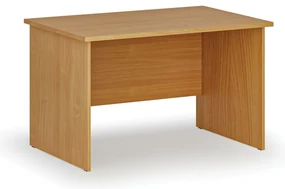 Kancelársky písací stôl PRIMO WOOD, 120x80 cm, buk