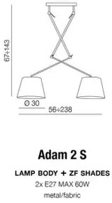 Škandinávsky luster Adam 2S