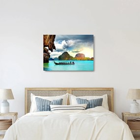 Sklenený obraz - Zátoka Phang Nga (70x50 cm)