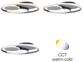 Brilliant - LED St. stropné svietidlo RUNDA LED/50W/230V 3000-6500K čierna + DO