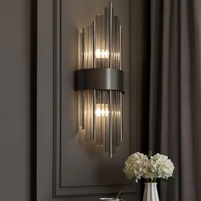 Toolight Toolight, nástenné svietidlo 2xE14, APP1760-1W, čierna-šedá, OSW-04052