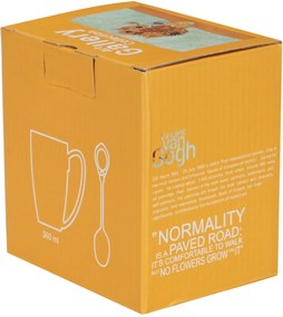 Porcelánový hrnček s lyžičkou Van Gogh Sunflowers 360 ml