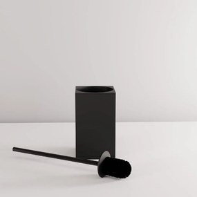 Rea Til, kovový stojan na WC s kefou, čierna matná, REA-88095