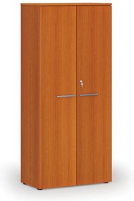 Kancelárska skriňa s dverami PRIMO WOOD, 800 x 420 x 1781 mm, čerešňa