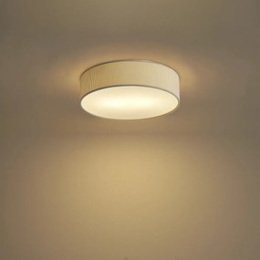 Moderné stropné svietidlo biele so zamatovým tienidlom 38 cm 2-Lights - Luz