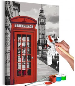 Obraz - maľovaný podľa čísel Telephone London