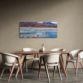 Obraz - Plameniaky (120x50 cm)