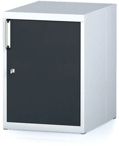 Alfa 3 Závesná dielenská skrinka na náradie k pracovným stolom MECHANIC, 480 x 600 x 662 mm, antracitové dvere