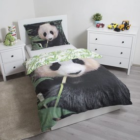 Bavlnené detské obliečky na jednolôžko 140x200 cm Panda – Jerry Fabrics