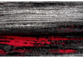 Kusový koberec PP Prince čierno červený 80x150cm