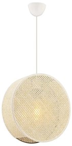 Závesné svietidlo na lanku BIG DRUM 1xE27/60W/230V krémové