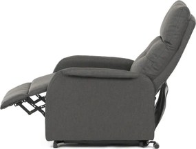 Polohovacie kreslo sivé, elektrické TV-5482 GREY2