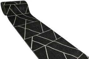 Behúň Lima C877A tmavosivý / krémový, trojuholníky