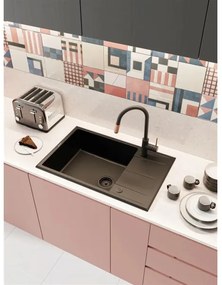 Deante BCA_B64M - Drezová batéria ASTER čierna/mosadz