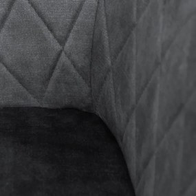 Jedálenská stolička SATORI zamatová grafitová 894478