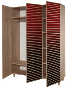 Šatníková skriňa Modella 221 (dub sonoma). Akcia -18%. Vlastná spoľahlivá doprava až k Vám domov. 1088283