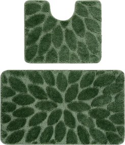 Sada kúpeľňových koberčekov SUPREME STONES kamienky, zelená