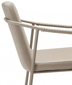 BOTO ČALÚNENÁ STOLIČKA S PODRÚČKAMI cashmere/cashmere