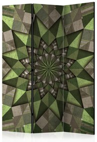 Artgeist Paraván - Star Mandala (Green) [Room Dividers]
