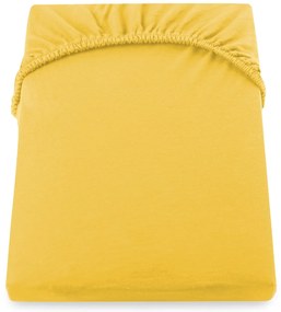Decoking Bavlnené prestieradlo, elastické žlté, 160-180 cm, Nephrite
