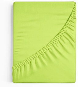 Bavlnená plachta s gumou 180 x 200 cm svetlo zelená