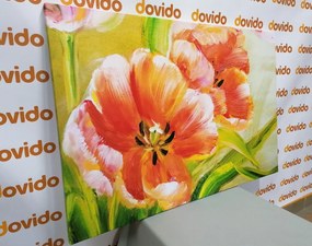 Obraz maľované tulipány