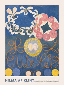 Obrazová reprodukcia The Very First Abstract Collection, The 10 Largest (No.1 in Blue) - Hilma af Klint