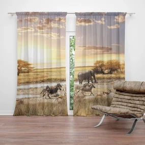 Sablio Záves Safari: 2 ks 140x250 cm