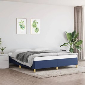 Rám na boxspring posteľ modrý 160x200 cm látka