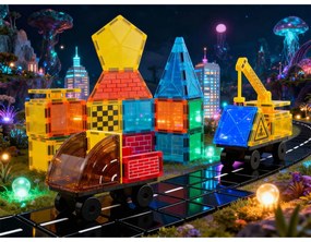 Vzdelávacie stavebné magnetické bloky 72 ks RK-780 Ricokids