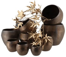 Bronzový keramický kvetináč AMARAH 14 cm